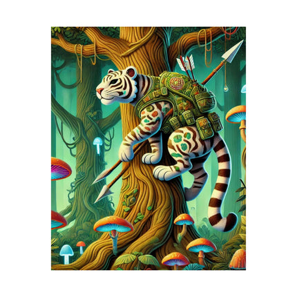 🐅🌿 Silent Stripes Matte Vertical Poster – Mystery, Stealth & Jungle Majesty