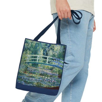 Water Lilies and Japanese Bridge by Claude Monet Tote Bag (AOP)