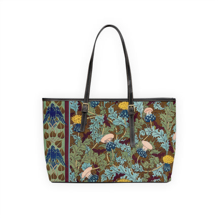 Crows, Cicadas and Thistles by Maurice Pillard Verneuil PU Leather Shoulder Bag