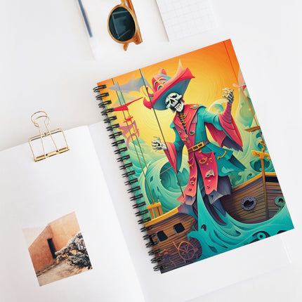 Skeleton Crew of the Misty Seas Spiral Notebook - Ruled Line