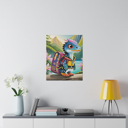 Baby Raptor Matte Canvas, Stretched, 0.75"
