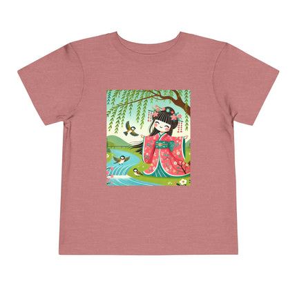 Sparrow Dance Geisha Fairy Toddler Short Sleeve Tee