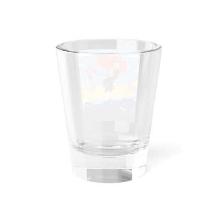 Beachside Promenade Shot Glass – Chic Summer Stroll & Coastal Glamour