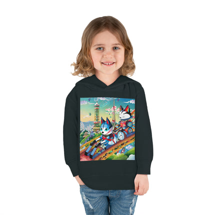 Kitsune Carnival Toddler Pullover Fleece Hoodie