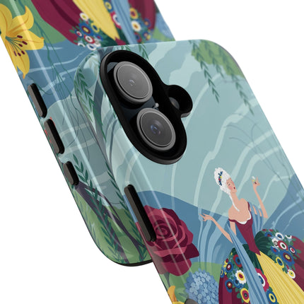 🌹🌿 The Willow Garden Promenade Phone Case – Art Deco Floral Elegance