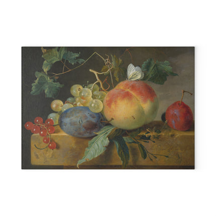Fruit Still Life by Jan Van Huysum Glass Cutting Board