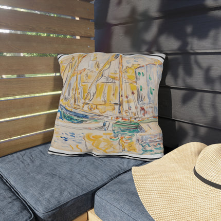 Saint-Tropez by Paul Signac Outdoor Pillows