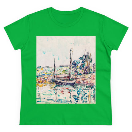 Concarneau by Paul Signac Women's Midweight Cotton Tee