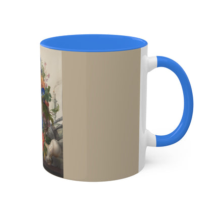 Vanitas Still Life by Herman Henstenburgh Colorful Mugs, 11oz