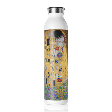 The Kiss by Gustav Klimt Slim Water Bottle