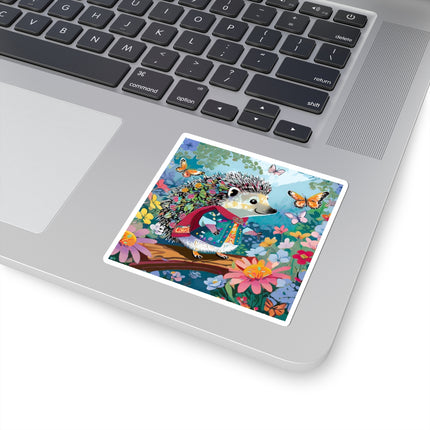 Cute Hedgehog Kiss-Cut Stickers (4 Sizes)