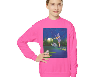 Fairy on a Dragonfly Youth Crewneck Sweatshirt