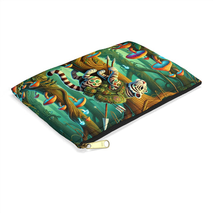 Silent Stripes Accessory Pouch – Stealthy Tiger & Misty Jungle