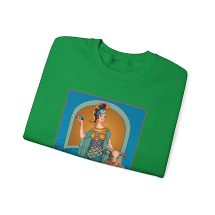 March & Aquamarine (Gem Series) by Sofia Chiostri Unisex Heavy Blend™ Crewneck Sweatshirt