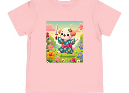Blossom Pup’s Joyful Journey Toddler Short Sleeve Tee