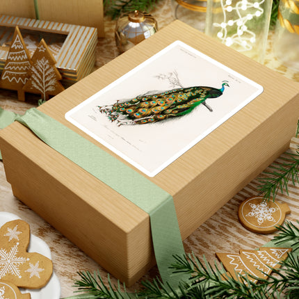 Indian Peafowl by Charles Dessalines D' Orbigny Kiss-Cut Stickers (4 Sizes)