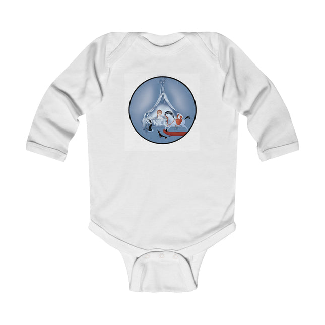 Childhood Innocence Baby Long Sleeve Bodysuit – Vintage Pets & Storybook Charm