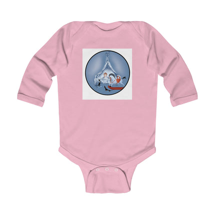Childhood Innocence Baby Long Sleeve Bodysuit – Vintage Pets & Storybook Charm