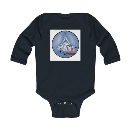 Childhood Innocence Baby Long Sleeve Bodysuit – Vintage Pets & Storybook Charm