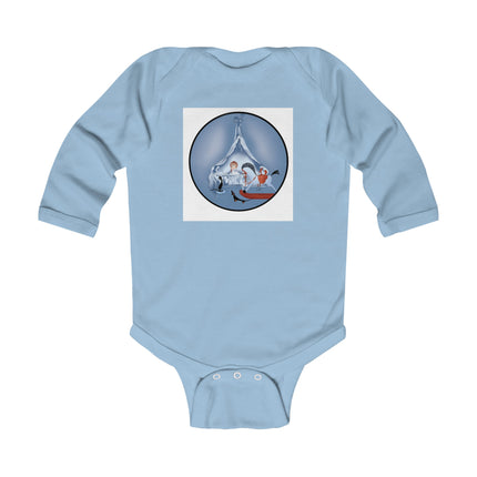 Childhood Innocence Baby Long Sleeve Bodysuit – Vintage Pets & Storybook Charm