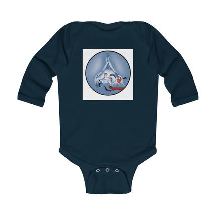 Childhood Innocence Baby Long Sleeve Bodysuit – Vintage Pets & Storybook Charm