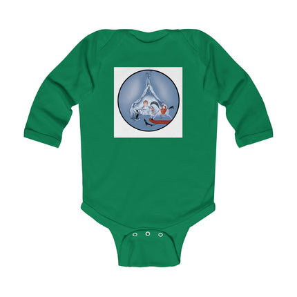 Childhood Innocence Baby Long Sleeve Bodysuit – Vintage Pets & Storybook Charm