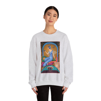 September & Sapphire (from the Gem Series) by Sofia Chiostri Heavy Blend™ Crewneck Sweatshirt