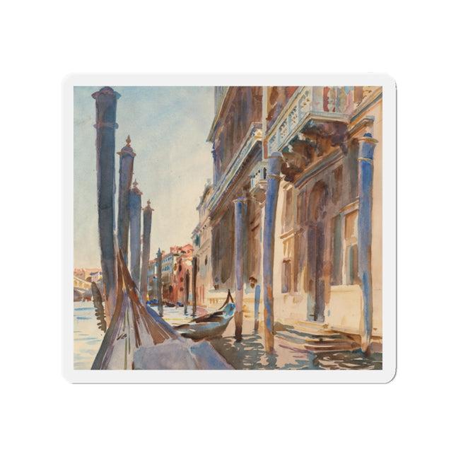 Gondola Moorings on the Grand Canal by John Singer Sargent Die-Cut Magnets (5 Sizes)