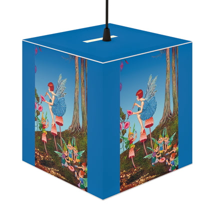 Periwinkle Painting the Petals Ida Outhwaite Light Cube Lamp