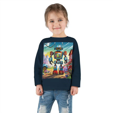 The Rusty Robot Toddler Long Sleeve Tee