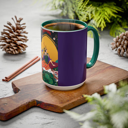 The Jewel Pavilion Colorful Mug (11oz, 15oz) – Royal Elegance, Peacock Beauty & Jewel-Toned Splendor