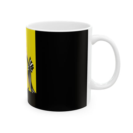 A Moment of Elegance: A Passionate Embrace Amidst Golden Splendor Ceramic Mug 11oz