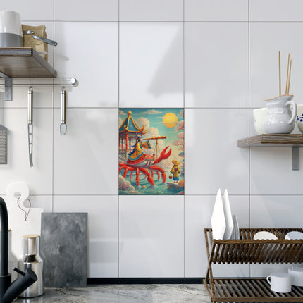 The Celestial Crab Navigator Ceramic Tile