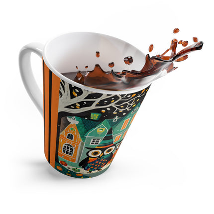 Night of the Trick-or-Treating Owlets Latte Mug