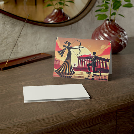 Art Deco Valentine's Romance Greeting Cards (1, 10, 30, and 50pcs)
