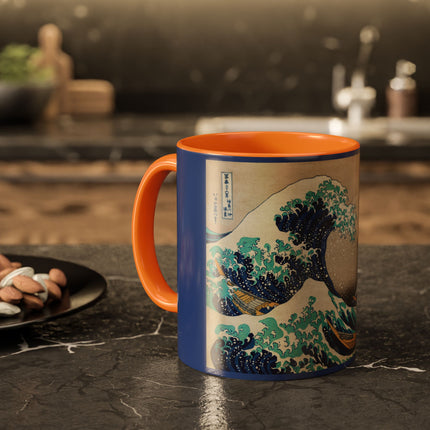 The Great Wave off Kanagawa by Katsushika Hokusai Colorful Mugs (11oz, 15oz)