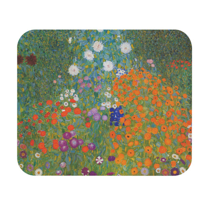 Cottage Garden by Gustav Klimt Mouse Pad (Rectangle)