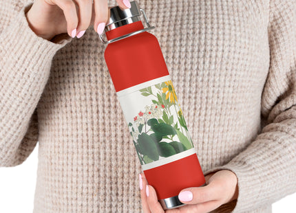 Clerodendrum & Rudbeckia by Tanigami Kônan Copper Vacuum Insulated Bottle, 22oz