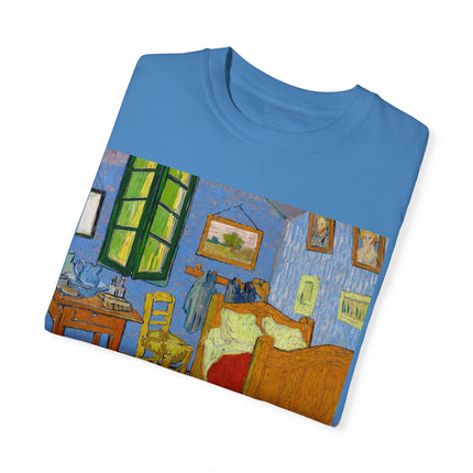 The Bedroom by Vincent van Gogh Unisex Garment-Dyed T-shirt