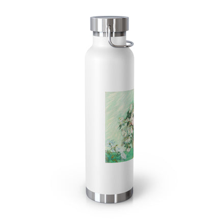 Roses by Vincent Van Gogh Copper Vacuum Insulated Bottle, 22oz