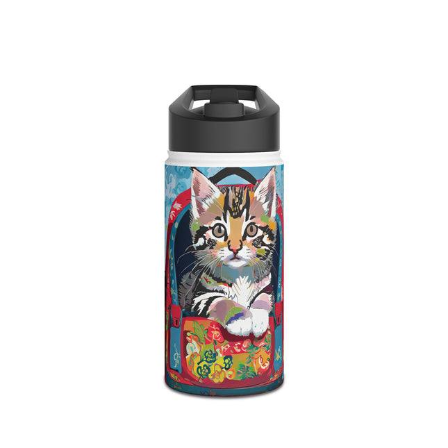 Whiskered Wanderings Stainless Steel Water Bottle