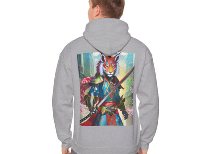 Cyberpunk Samurai Tiger – Heavy Blend™ Hooded Sweatshirt