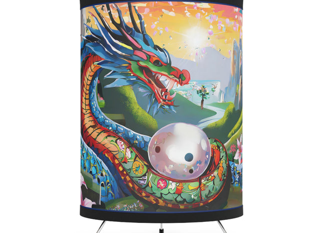Wisdom's Guardian Tripod Lamp