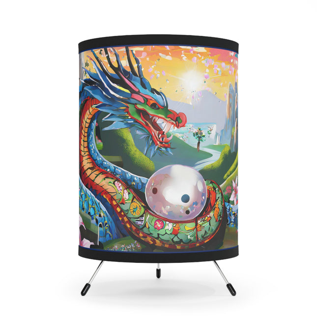 Wisdom's Guardian Tripod Lamp