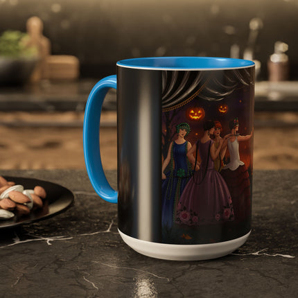 🏹🎃 Cupid's Arrow At Pumpkin Moon Manor Colorful Mug – Romantic Halloween Charm