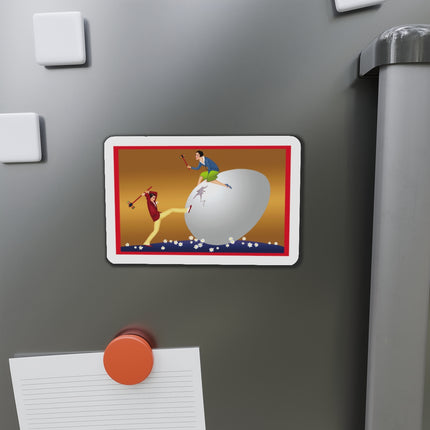 Crack-Up Comedy: The Great Egg Duel Die-Cut Magnets (5 Sizes)