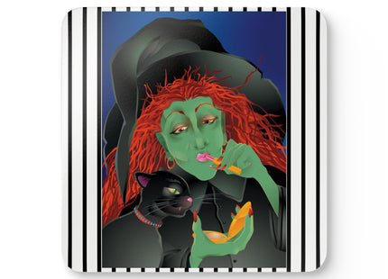 Mirror, Mirror A Witch's Touch Corkwood Coaster Set
