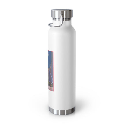 Smoke and Secrets: A Glamorous Encounter in Prohibition Era Copper Vacuum Insulated Bottle, 22oz