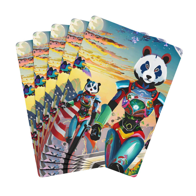 Cyber Punk Robots Playing Cards