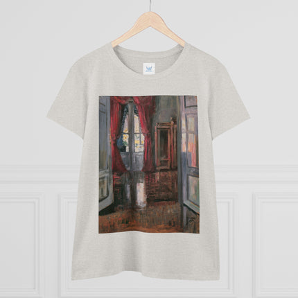 View into an Apartment by Egon Schiele Women's Midweight Cotton Tee
